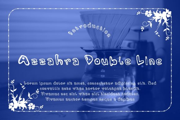 Azzahra Double Line: A Quirky Display Font for Bold Designs