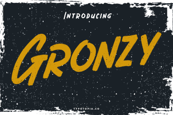 Discover the Charm of Gronzy: A Bold and Authentic Font