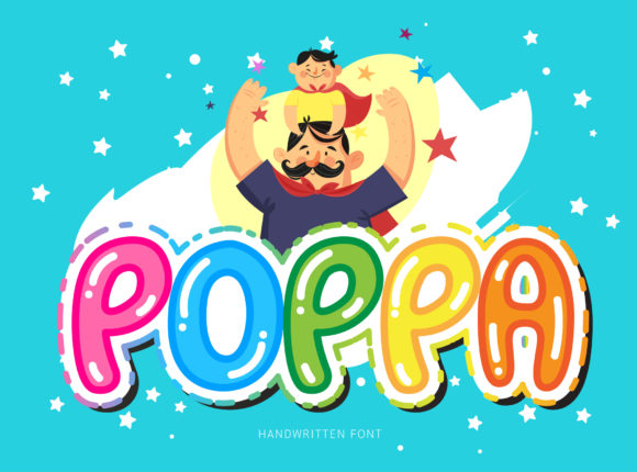 Enhance Your Web Design with Poppa, a Sweet and Colorful Display Font