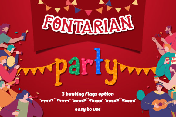 Fontarian Party: A Festive Display Font for Editorial Charm