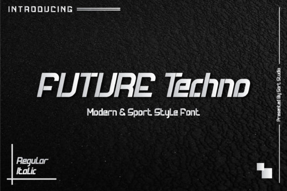 Future Techno: A Display Font for Digital Storytelling