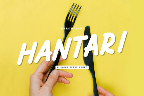 Hantari: A Bold and Chunky Display Font for Creative Campaigns
