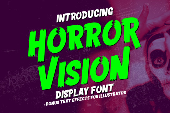Horror Vision: A Bold and Unique Display Font for Web Design