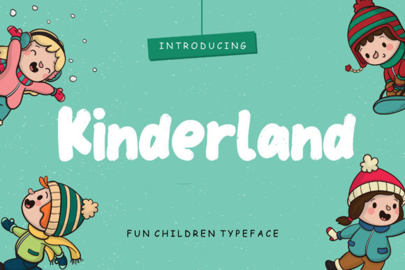 Kinderland: A Fun Display Font for Digital Creativity