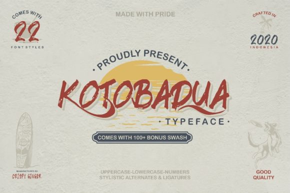 Kotobadua: A Bold Display Font with Handcrafted Charm