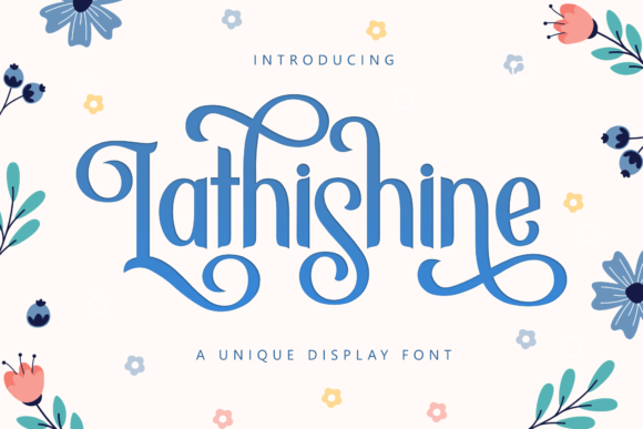 Lathishine: The Elegant Craft Font for Product Creators