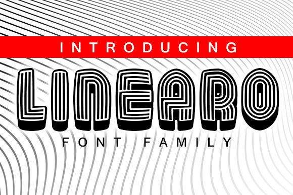 Linearo: A Bold and Unique Display Font for Makers