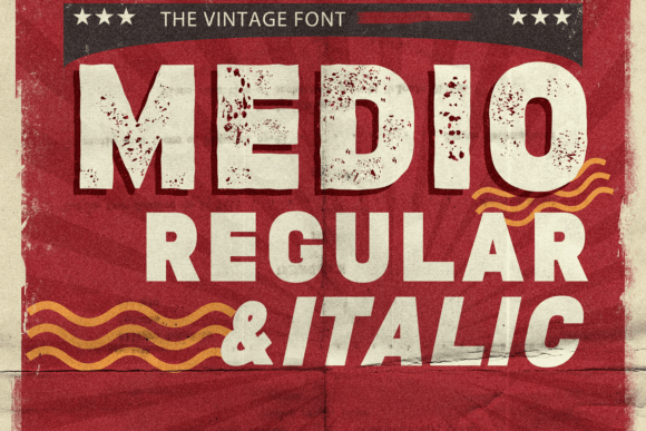 Medio: A Bold and Chunky Display Font for Creative Projects