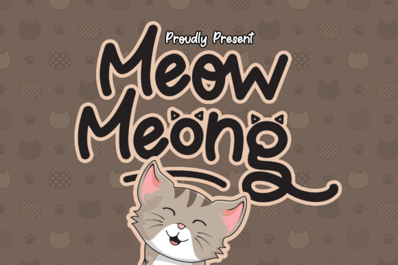 Meow Meong: A Sweet and Quirky Display Font for Creative Projects