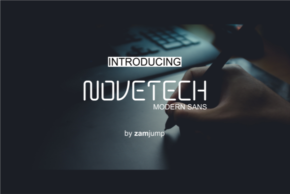 Novetech: A Playfully Conceptual Display Font for Modern Design