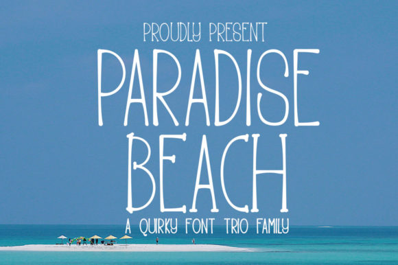 Paradise Beach: A Minimal and Neat Display Font for Makers