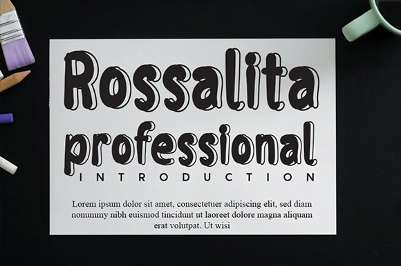Rossalita: A Bold Display Font for Modern Digital Design