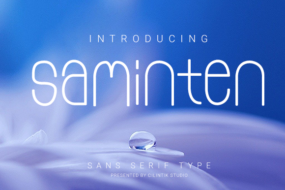 Saminten: A Charming Display Font for Creative Projects