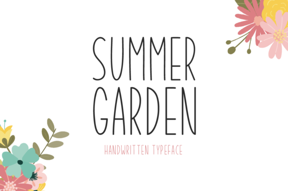 Summer Garden: A Versatile Display Font for Editorial Design