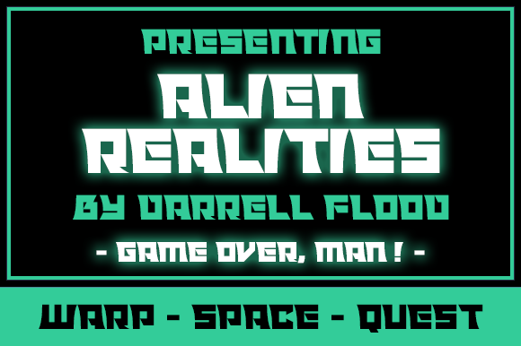 The Alien Realities Font: A Bold Display Typeface for Creative Crafts