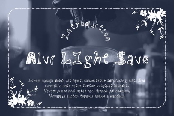 The Alvi LIght Save Display Font: A Quirky Typography Choice for Creators