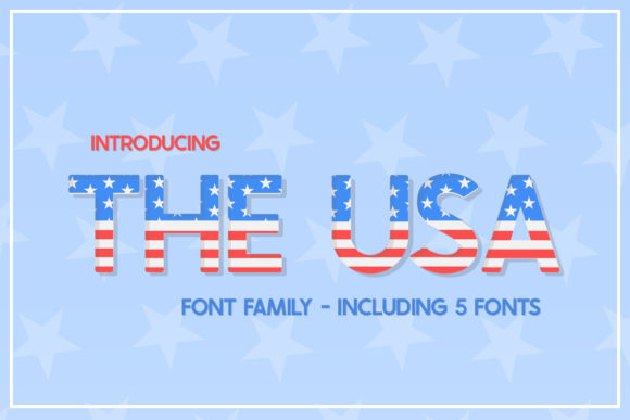 The USA Font: A Bold Display Typeface for Digital Design