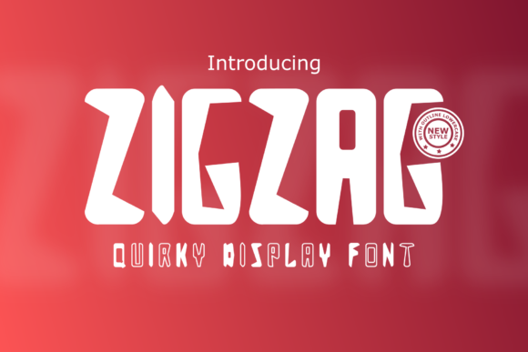 Zigzag: A Joyful Display Font for Creative Campaigns